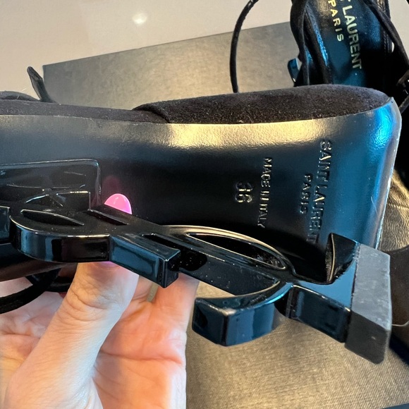 SAINT LAURENT 'OPYUM' PUMPS US 6 Black - Picture 12 of 12